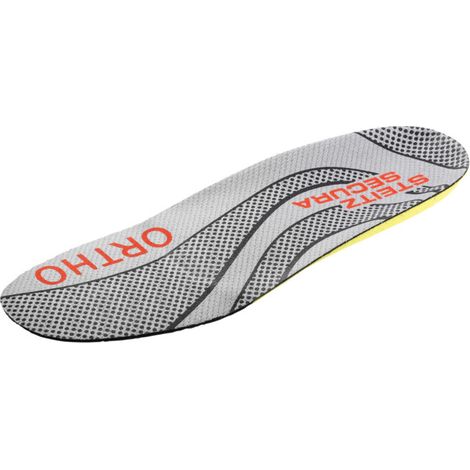 Steitz Secura Semelles intérieures grises/jaunes Ortho-Soft ESD LOW, Pointure UE: 43