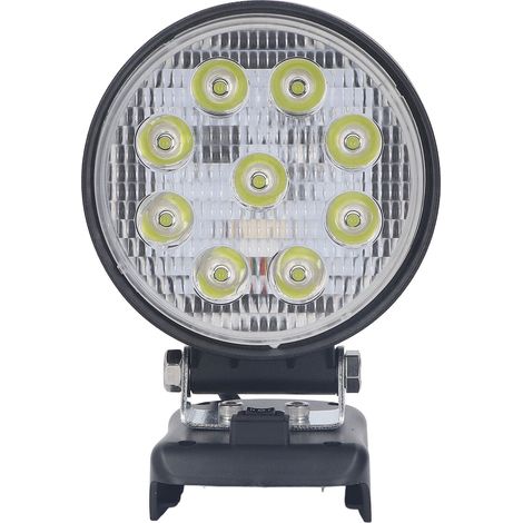 18V 27W 2400LM Kabellose LED-Arbeitsleuchte, tragbare Handarbeitsleuchte, Baustellenscheinwerfer für Camping und Notfälle, wiederaufladbarer Akku (1/5)