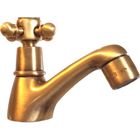 Grifo de agua caliente individual PAINI Tiffany Old Bronze