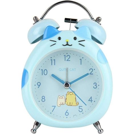 Réveil Chat - Réveil Enfant avec Lampe de Nuit et Sonnerie Puissante - Pour Adolescents et Adultes Dormeurs - 1 Pièce (1/5)