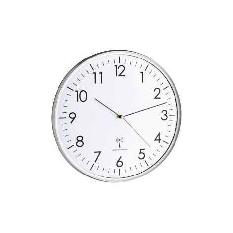 TFA Horloge murale analogique radio-pilotée 60.3514, argent (1/2)