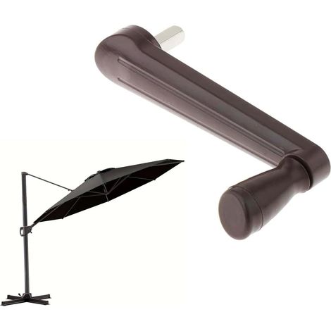 Poignée de parasol de terrasse, poignée de manivelle universelle d'extérieur pièces de rechange pour parasol banane (1/5)