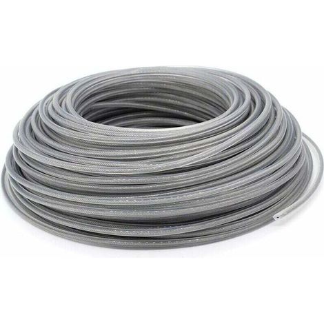 Fil pour débroussailleuse,Fil Coupe Bordure Universel, Ligne de Trimmer en Acier 3.0 mm, Fil d'acier Débroussailleuse Robuste pour Bosse Tête Tondeuse À Gazon de Jardinage (1/5)