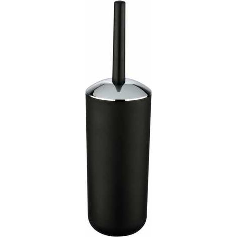 WENKO Spazzola WC Brasil, spazzola WC nera, Plastico PET infrangibile, Ø 10x37 cm, nero