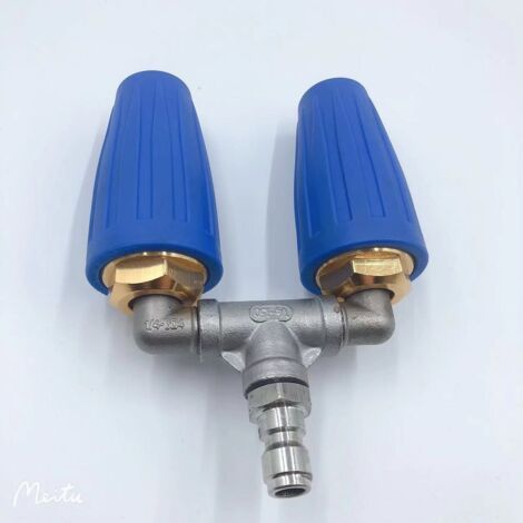 Buse Turbo Rotative, Buse Nettoyeur Haute Pression Universelle, 1/4 4000 PSI Raccord Rapide Buse de Nettoyage à Turbine Rotative pour Nettoyeur Haute Pression à eau (1/5)