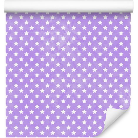Papel pintado Estrellas Lavanda, Fondo Lavanda para Salón y Dormitorio 50x1000 cm (1/5)