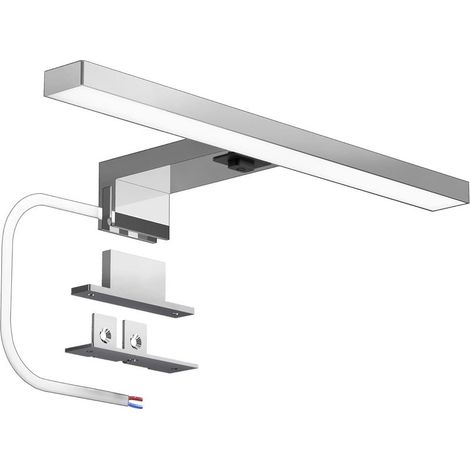LED Bathroom Mirror Light with Switch, 30cm 500lm 5W Bathroom Light Fixture 4000K Neutral White 230V, Wall-Mounted Bathroom Light 230V IP44 Waterproof (1/5)