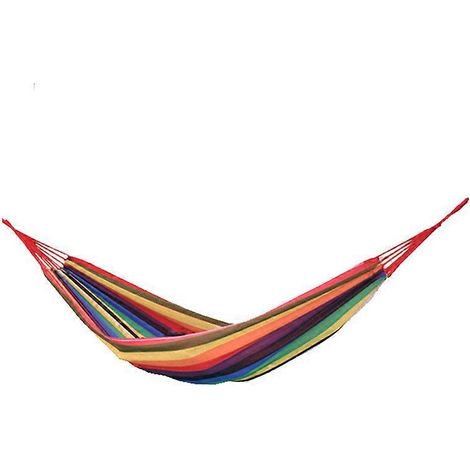 Hamac de loisirs de plein air, toile épaisse et extensible, pour une personne, utilisable en intérieur, dans un parc ou en camping, avec balançoire suspendue pour adultes. Mobilier de jardin suspendu. (1/5)