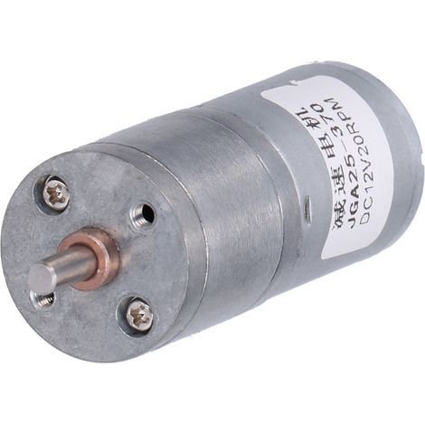 Moteur à courant continu JGA25-370, réducteur électrique à vis sans fin pour outils électriques et appareils de massage, 12 V CC, 20 tr/min (1/4)