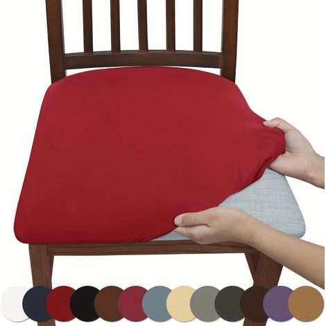 Housse De Chaise - Élastique Haute Résilience - Polyester Et Spandex - Pour Chaise De Salle À Manger Bureau Maison - Lot De 4 Ou 6 Pièces (1/4)