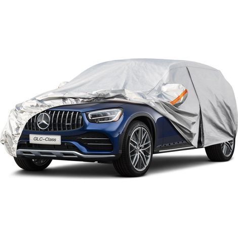 Vollgarage Autoabdeckung Wasserdicht für Mercedes Benz GLC (2015-2025) Silber (1/5)