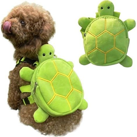 Sac à Dos pour Chien, Turtle Shape Dog Sac à Dos Mignon Dogie Backpack Carrier for Small Medium Dogs Breashable PANIER DE TRANSPORT (1/5)