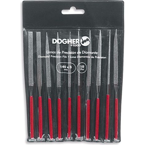 Set mit 10 Diamantnadelfeilen 140mm  DOGHER 816-001