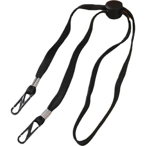 Sangle de chapeau flexible et réglable, cordon de mentonnière amovible et coupe-vent, sangle anti-perte avec clips