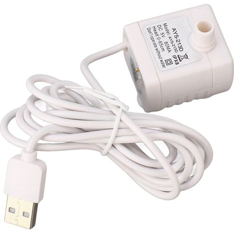 Fontaine à eau pour animaux de compagnie - Pompe silencieuse anti-surchauffe - Alimentation USB - Moteur CC sans balais - Mini distributeur d'eau pour chat (1/5)