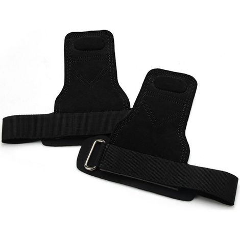Protège-paume, gants d'haltérophilie, lève-mâchoire, poignées, sangles de poignet, ceintures de levage, noir (1/5)