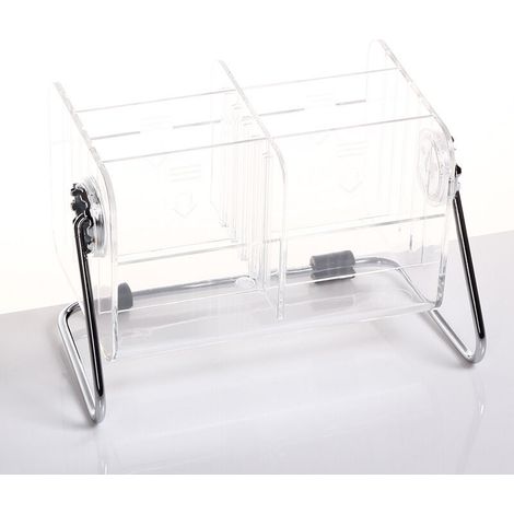 Boîte de rangement pour télécommande en acrylique transparent à usage domestique, boîte de rangement pour télécommande rotative à 360 degrés, boîte de rangement à 6 grilles