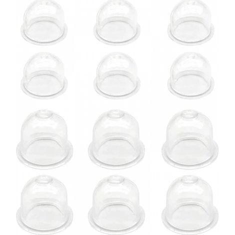 Pompe d'amorçage blanche, 6 pièces x 19 mm/6 pièces x 22 mm, carburateur, coupelle d'huile, bouchon d'amorçage, pompe à carburant pour débroussailleuse, tondeuse, tronçonneuse à essence (1/5)