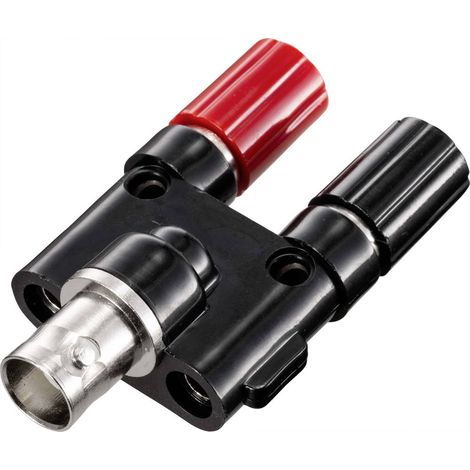 TRU COMPONENTS Prise adaptateur BNC femelle - femelle 4 mm droit noir A006932 (1/3)