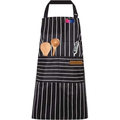 Tabliers de Cuisine,Tablier Réglable avec Poches Tablier Cuisine Homme Femme pour Restaurant,Barbecue,Café,Chef,Boulanger (1/4)