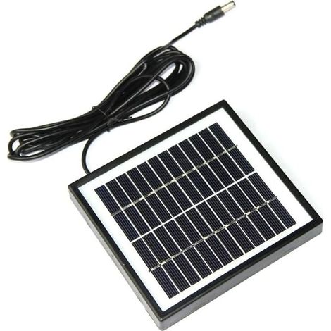 12V 2W Polysilicon Solar Panel for Surveillance Camera Wall Light 13 x 14cm (1/4)