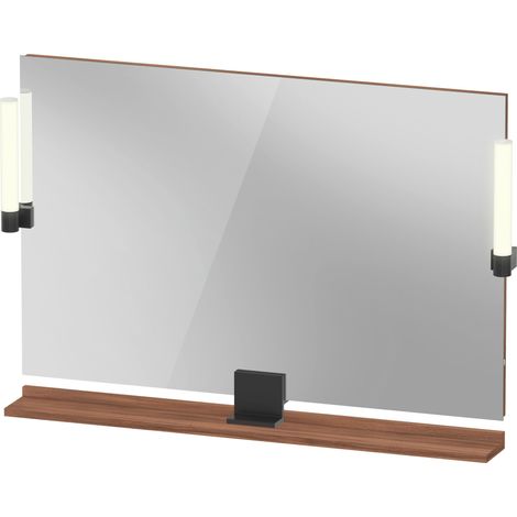 Duravit Sivida miroir, noir diamant mat, 1050x36x650mm, éclairage (1/5)