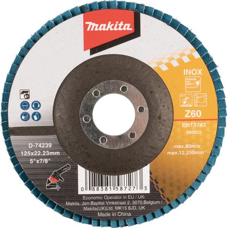D-74239 Disco di lamelle 125 x 22,23 mm, Z60