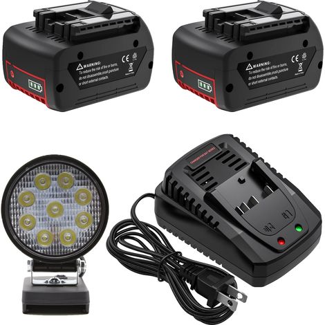 Batterie, 18V Rechargeable, Capacité de 6000mAh, 2B 1C 1D (1/2)