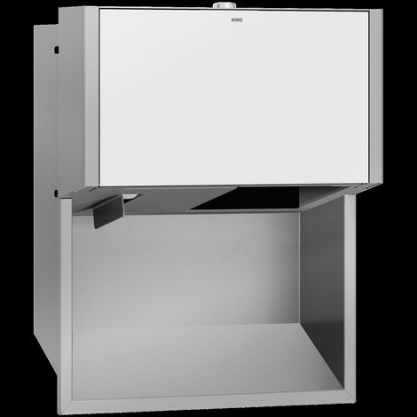 KWC Wc-doppelrollenhalter, EXOS, Edst, 284x350x147 mm, UP, Front ESG Weiß (1/2)
