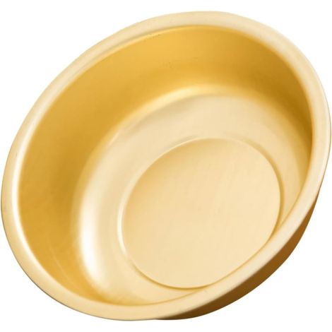 Bassine à Légumes en Aluminium Épais Doré, Grosse Capacité Ronde Solide et Pratique, pour Laver et Préparer les Aliments Cuisine (1/5)