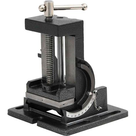 Étau de perceuse inclinable 0-90° en fonte pour perçage et fraisage ouverture 110 mm (1/5)
