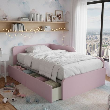 Divano letto singolo 120x190 con cassettoni - Ideale per camerette - Cipriaf3c4ff