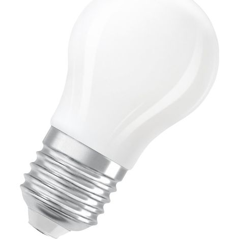 Klassische LED-Lampe, kugelförmig, E27-Fassung, 470 lm = 40 W, warmweiß, dimmbar, OSRAM OSRAM (1/3)