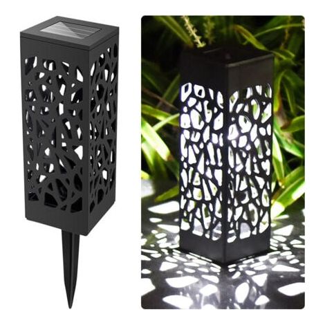 10 luci solari per esterni, luci da giardino impermeabili con sensore di luce quadrato per esterni (1/3)