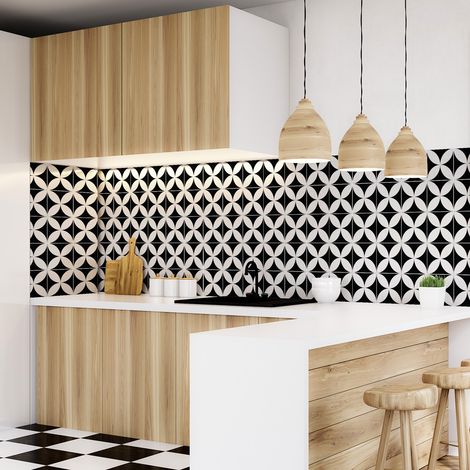 Stickers muraux - Sticker Mural Carrelage adhésif Cuisine Salle de Bain - AZULEJOS BENIGNO - 30stickers10x10cm (1/5)