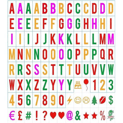 Panneau lumineux noir avec lettres et chiffres pour boîte aux lettres A4 (1/5)
