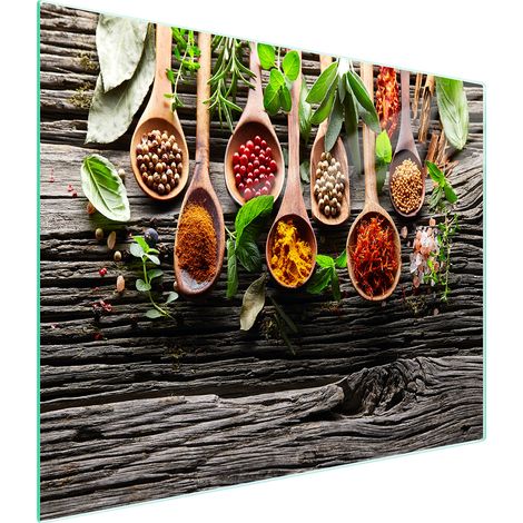 PLANCHE À DÉCOUPER EN VERRE 52x30 ÉPICES (1/5)