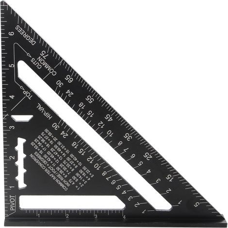 Metric system MULTI FONCTIONS 180 mm Metal Aluminium Regle Équerre Trusquin Guide Raporteur Angle 45 90 Degres/Outils de menuisier/Outil de traçage Guide de menuiserie en bois (1/3)