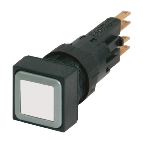 Bouton-poussoir blanc à accrochage EATON Q25DR-WS
