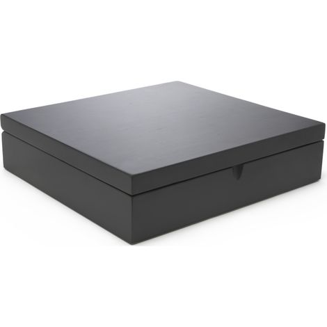 Universal - Coffret à thé noir 12 compartiments avec fenêtre (1/2)
