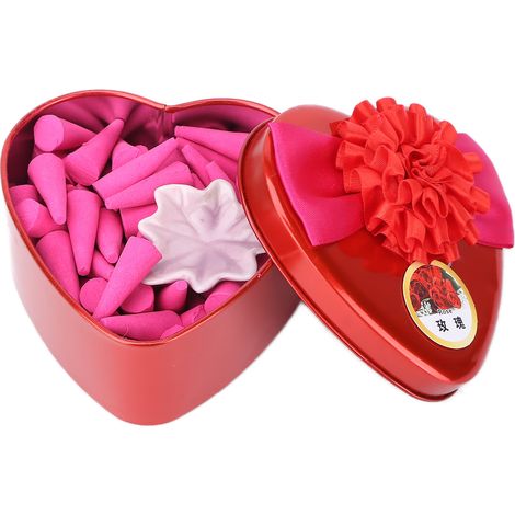 Räucherkegel mit roter Rose – Intensiver Duft für Zuhause und Wohnzimmer, Geruchsbeseitigung, Räucherkegel-Rückgabe (1/5)