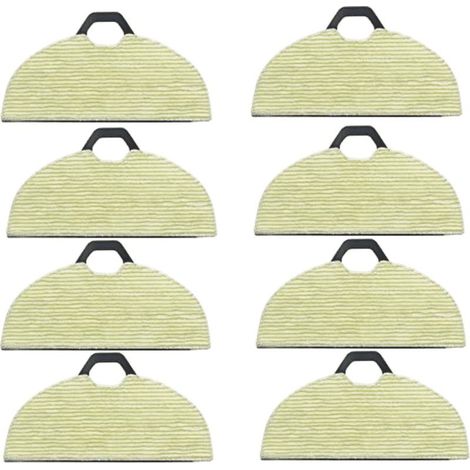 Set of 8 lingettes of replacement for brushes vacuum Shark RV2002WD, lingette reusable for floor during, lingette soft in microfiber, ideal for the surfaces wet (1/5)