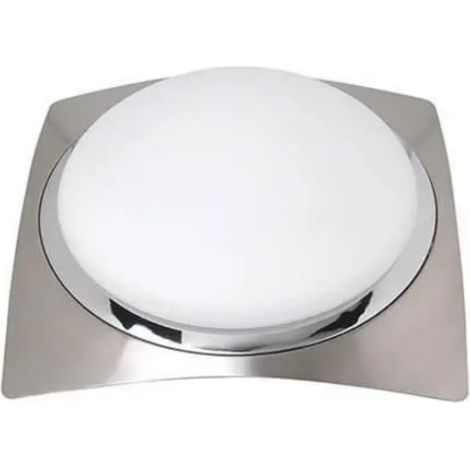 Plafonnier classique carré 2x60W (Eq. FLC 2x12W) Diam 330mm (1/3)