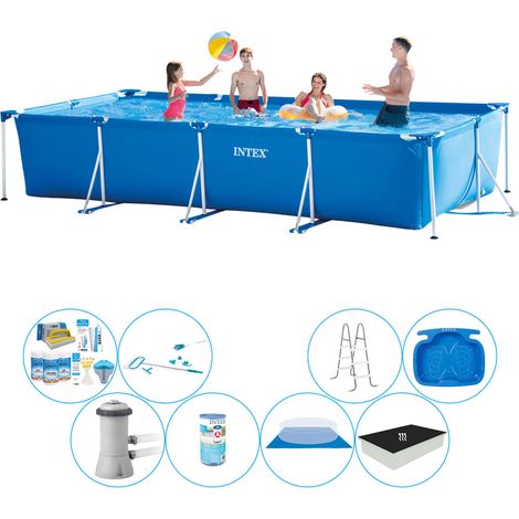 Intex Piscine Tubulaire Rectangulaire - 450x220x84 cm - 8-pièces S20080 (1/5)