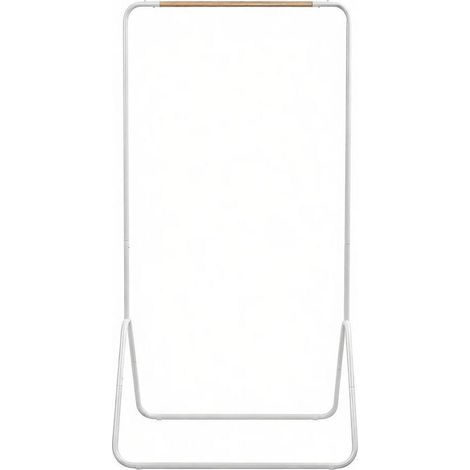 CHICFURN Appendiabiti da terra 80 x 45 x 145 cm in metallo bianco per ingresso (1/5)