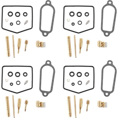 Kit 4x réparation carburateur moto KH-1213NR compatible Honda CB400F 1975-1977, kit reconstruction complet, pièces de rechange, atelier, remplacement, restauration. (1/5)