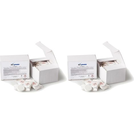 Pastillas descalcificadoras universales AllSpares (2 x 30 uds.) para cafeteras y termos