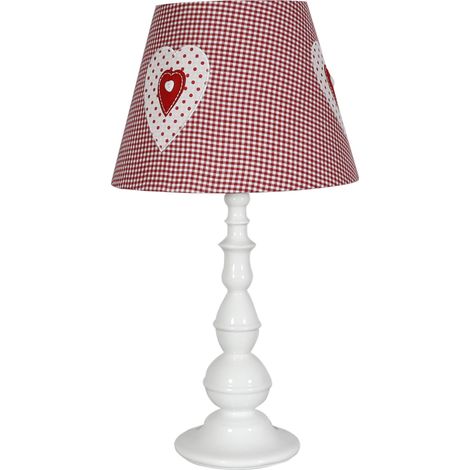 Lampada da tavolo Candellux Sweet 41-64189 bianca/rosa (1/2)