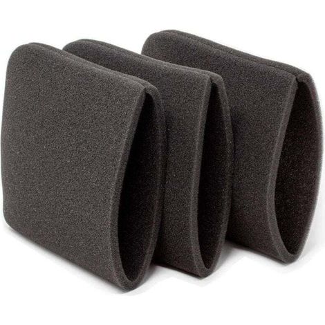 Lot de 3 Filtres à Eau - Mousse - pour Filtres Aspirateur Shopvac 90585 Coton (1/4)