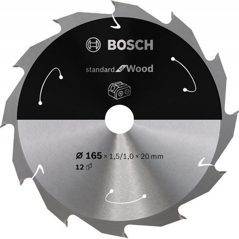 Hoja De Sierra Circular 165X1.5 / 12 Z 1X20 Bosch